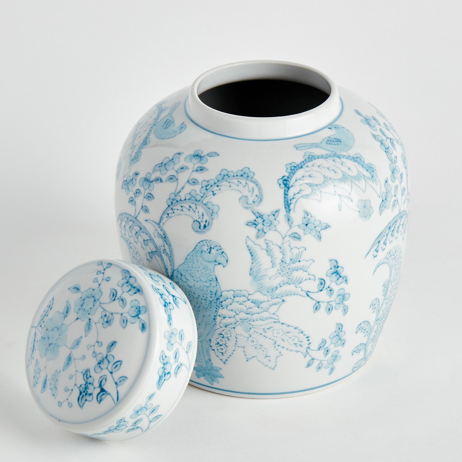 Monarch Parrot Lidded Jar