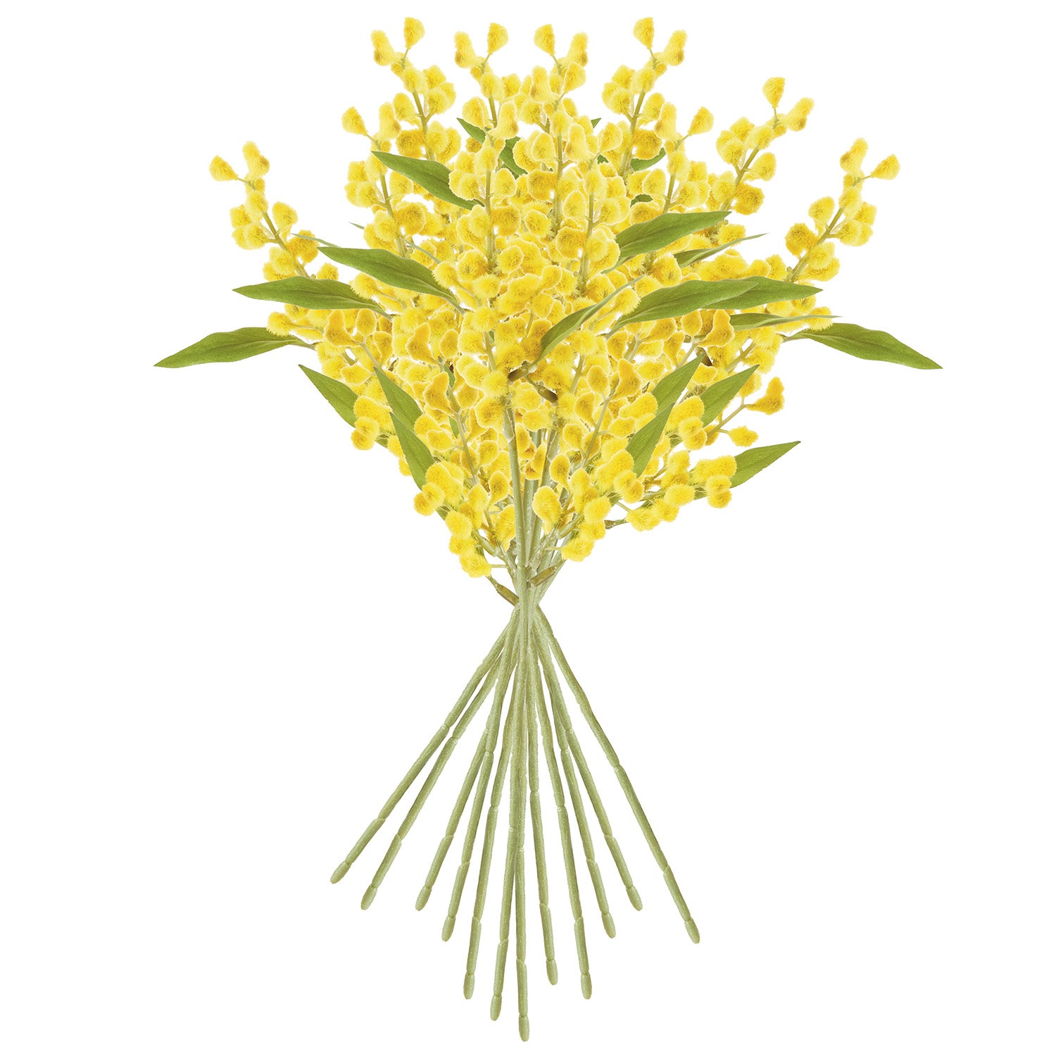 Mimosa Cuttings 11in Faux Stem Set of 12