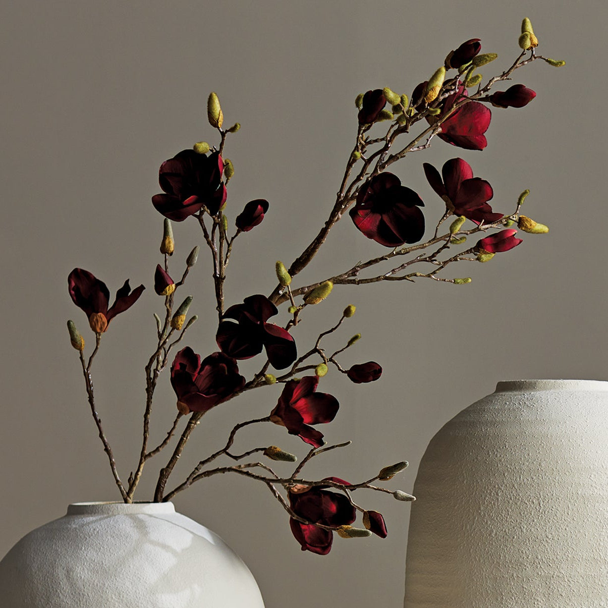 Magnolia Branches 50in Faux Plant Stem Set of 2