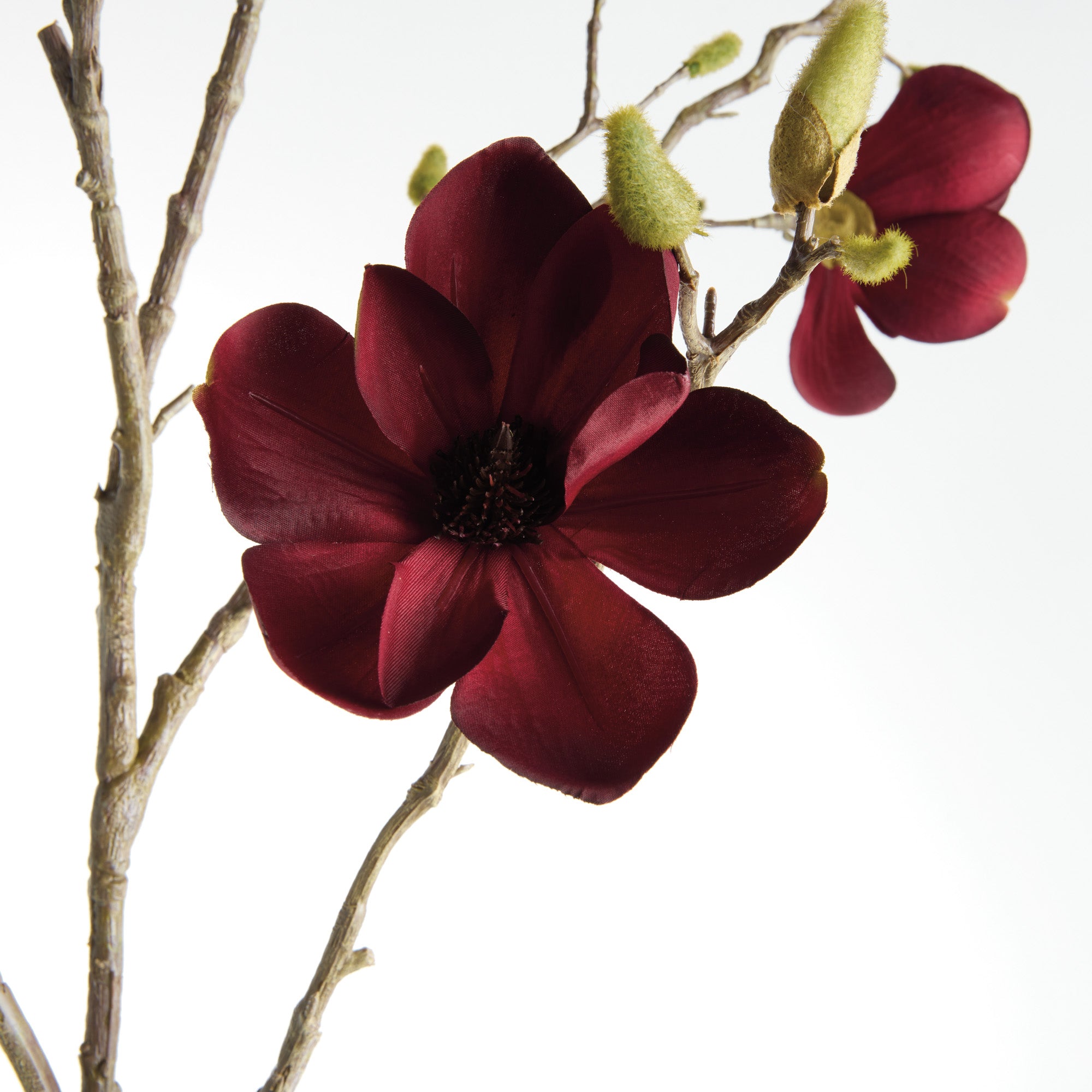 Magnolia Branches 50in Faux Plant Stem Set of 2