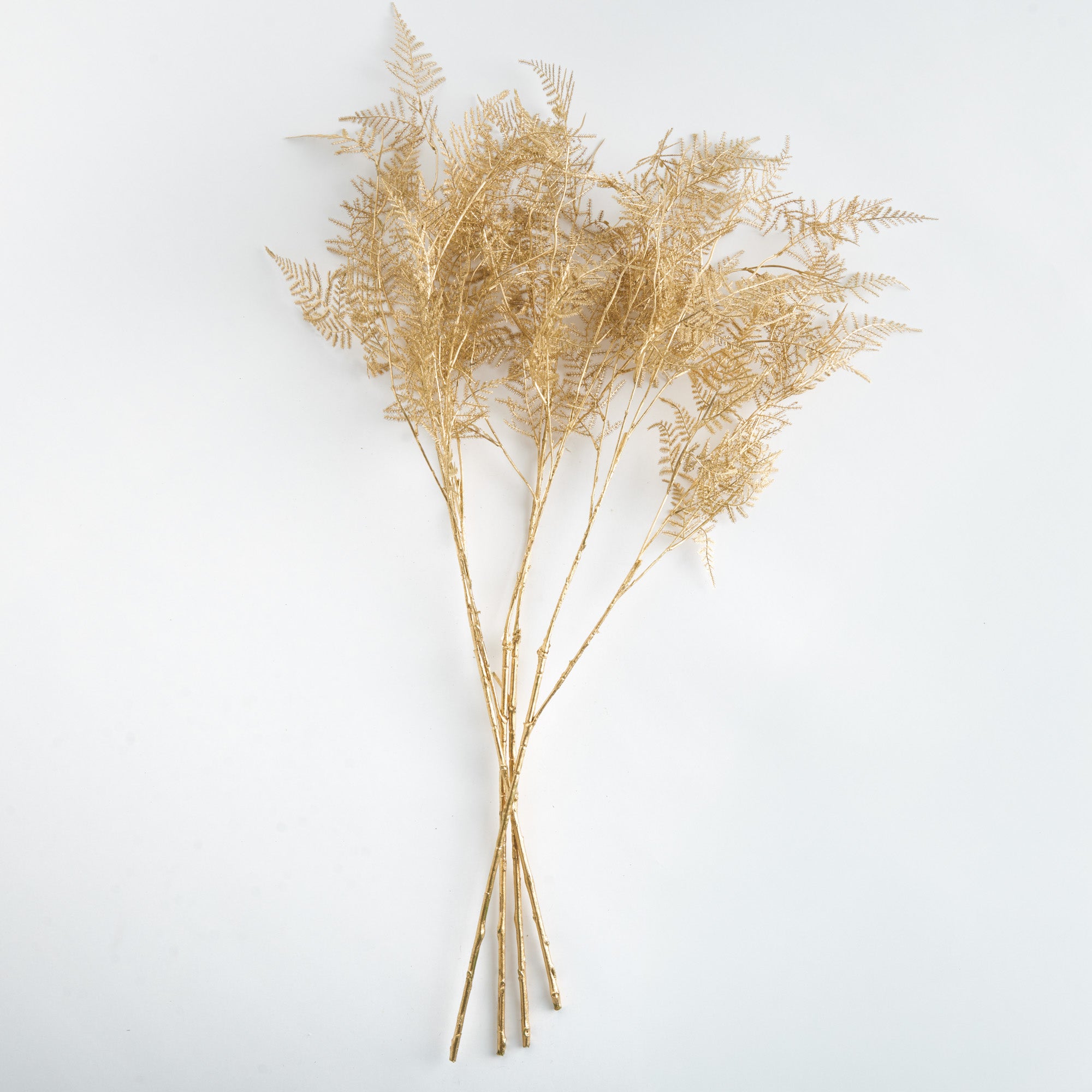 Gilded Fern Faux Plant Stem Set of 4