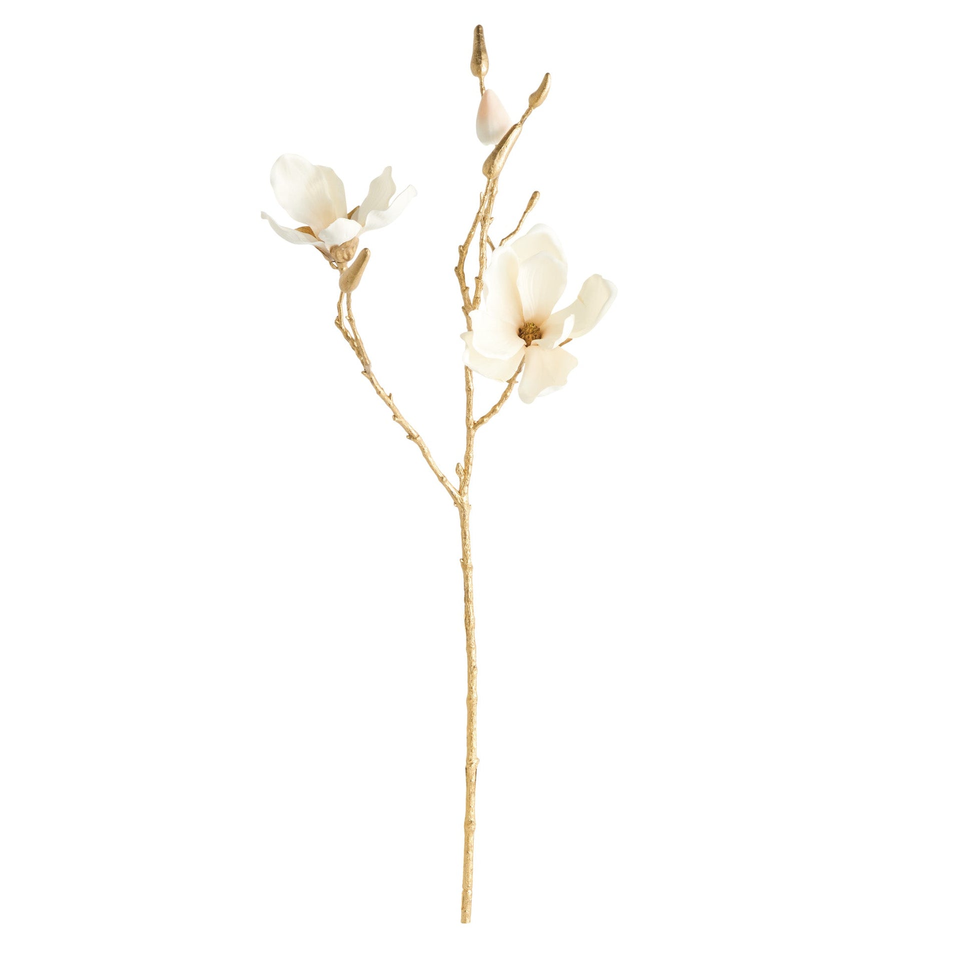 Gilded Magnolia 27in Faux Plant Stem Set of 6