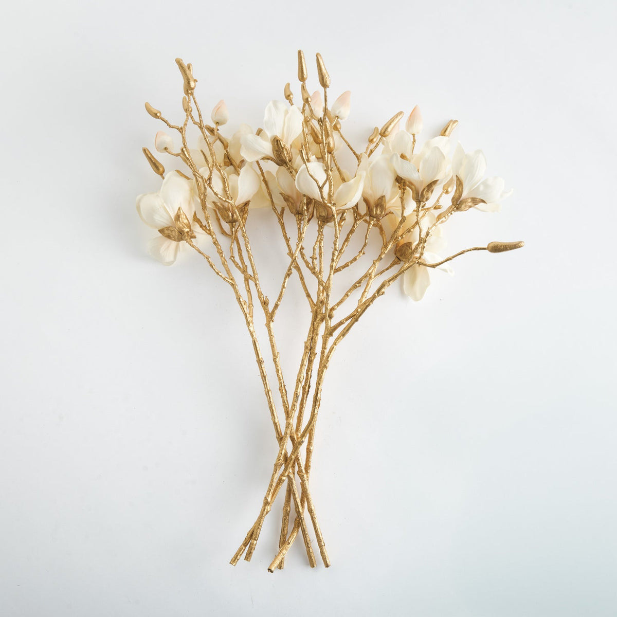 Gilded Magnolia 27in Faux Plant Stem Set of 6