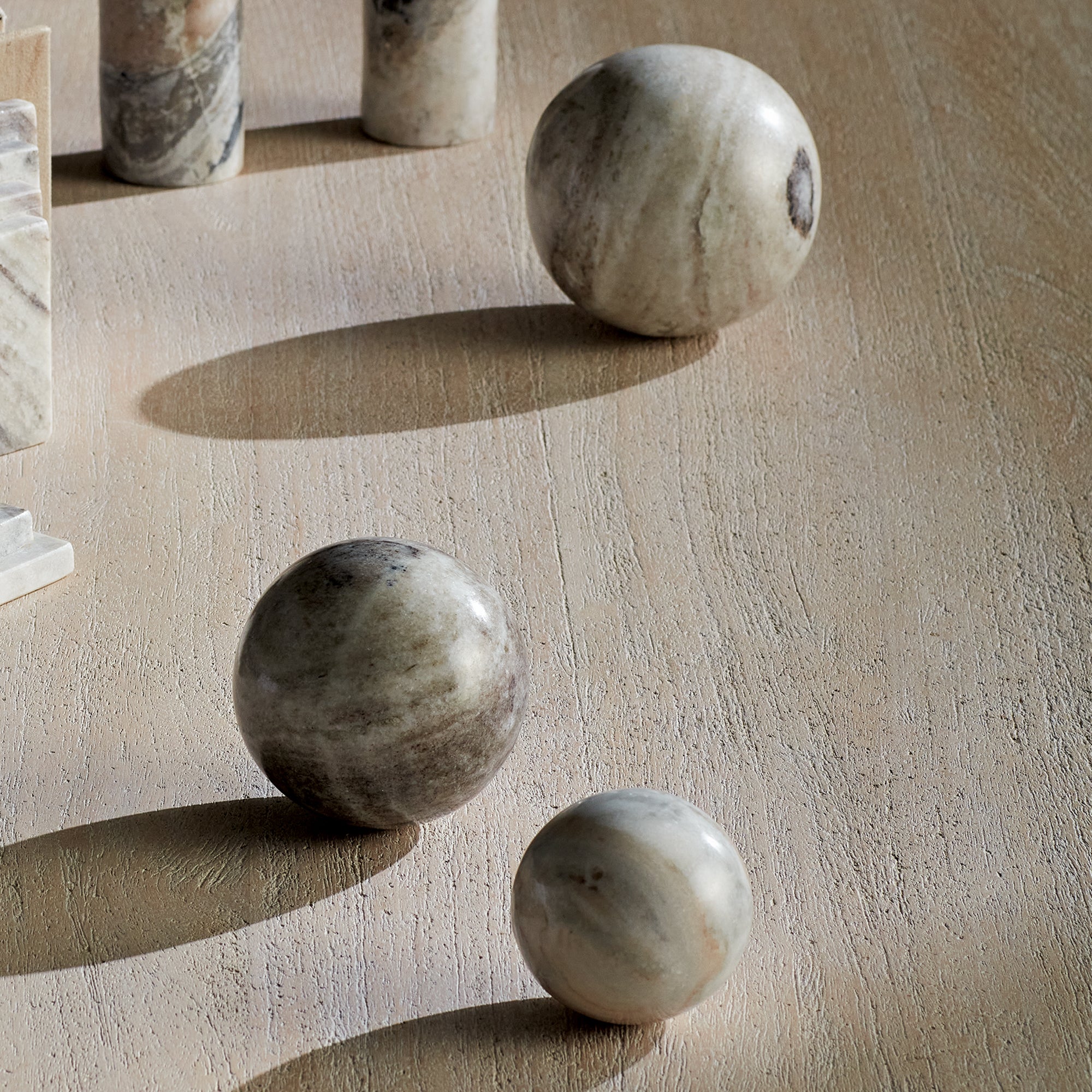 Jaqueline Marble Orbs Set of 3