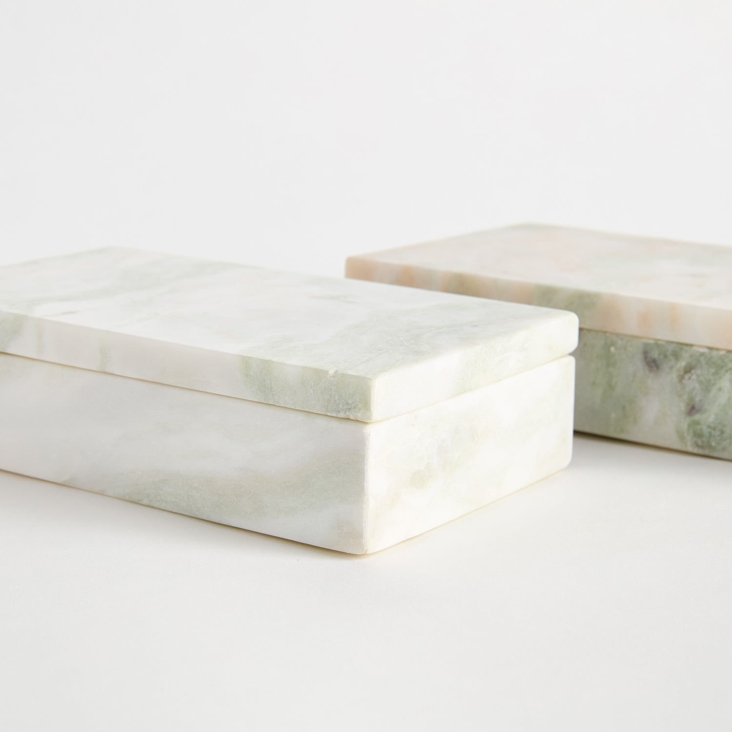 Johanna Marble Lidded Box Set of 2
