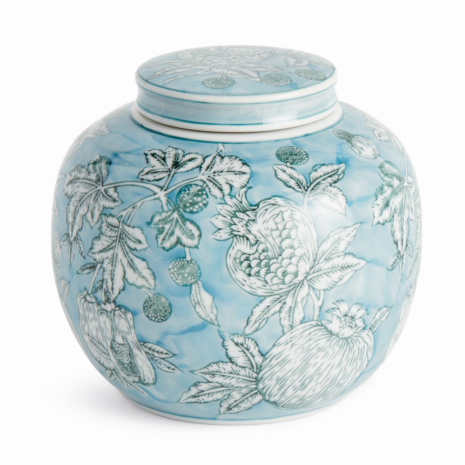 Pomegranate Sketch Lidded Jar