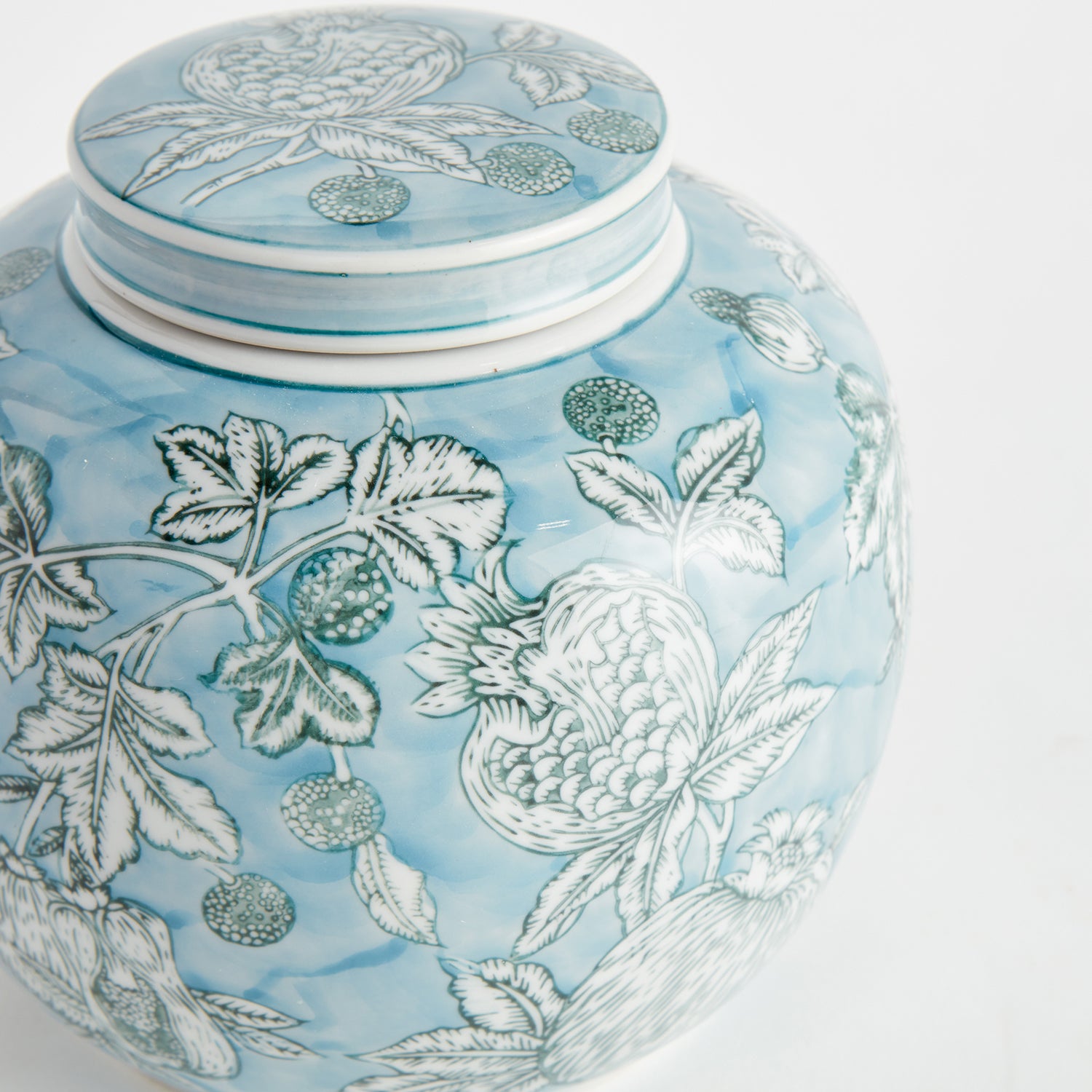 Pomegranate Sketch Lidded Jar