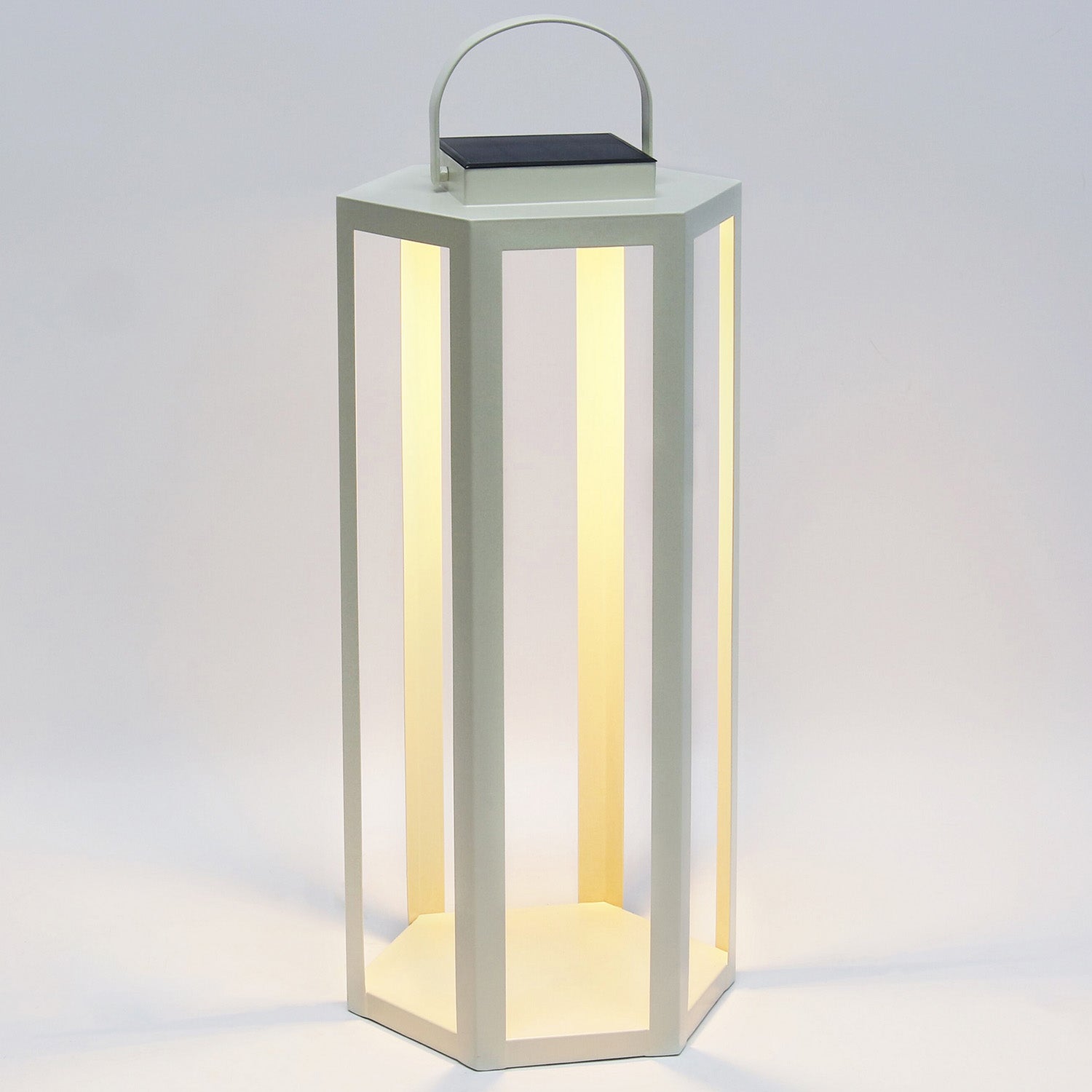 Joyce Solar Ivory Outdoor Lantern