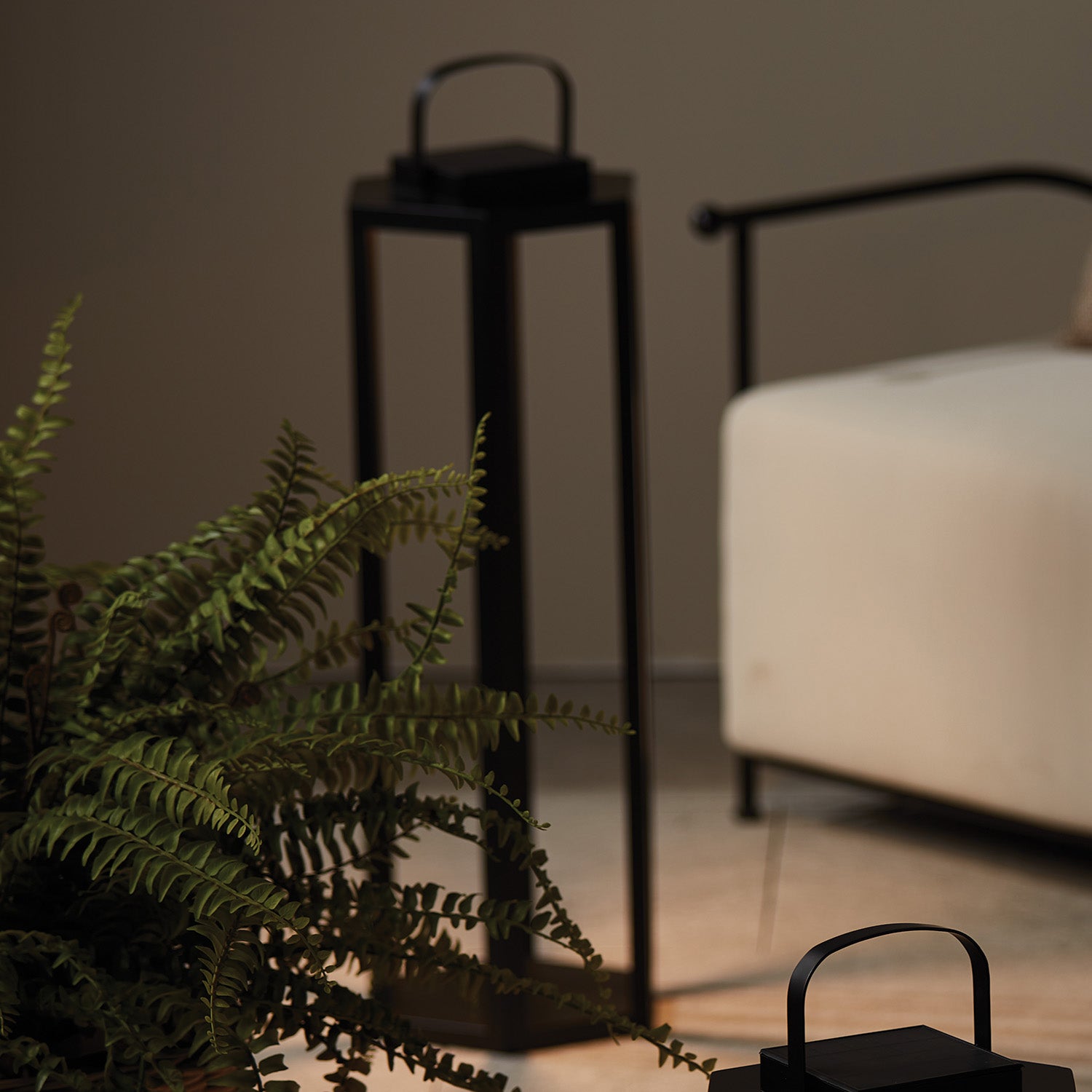 Joyce Black Solar Outdoor Lantern