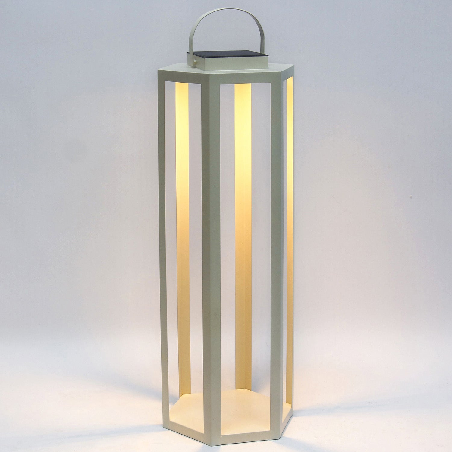 Joyce Solar Ivory Outdoor Lantern