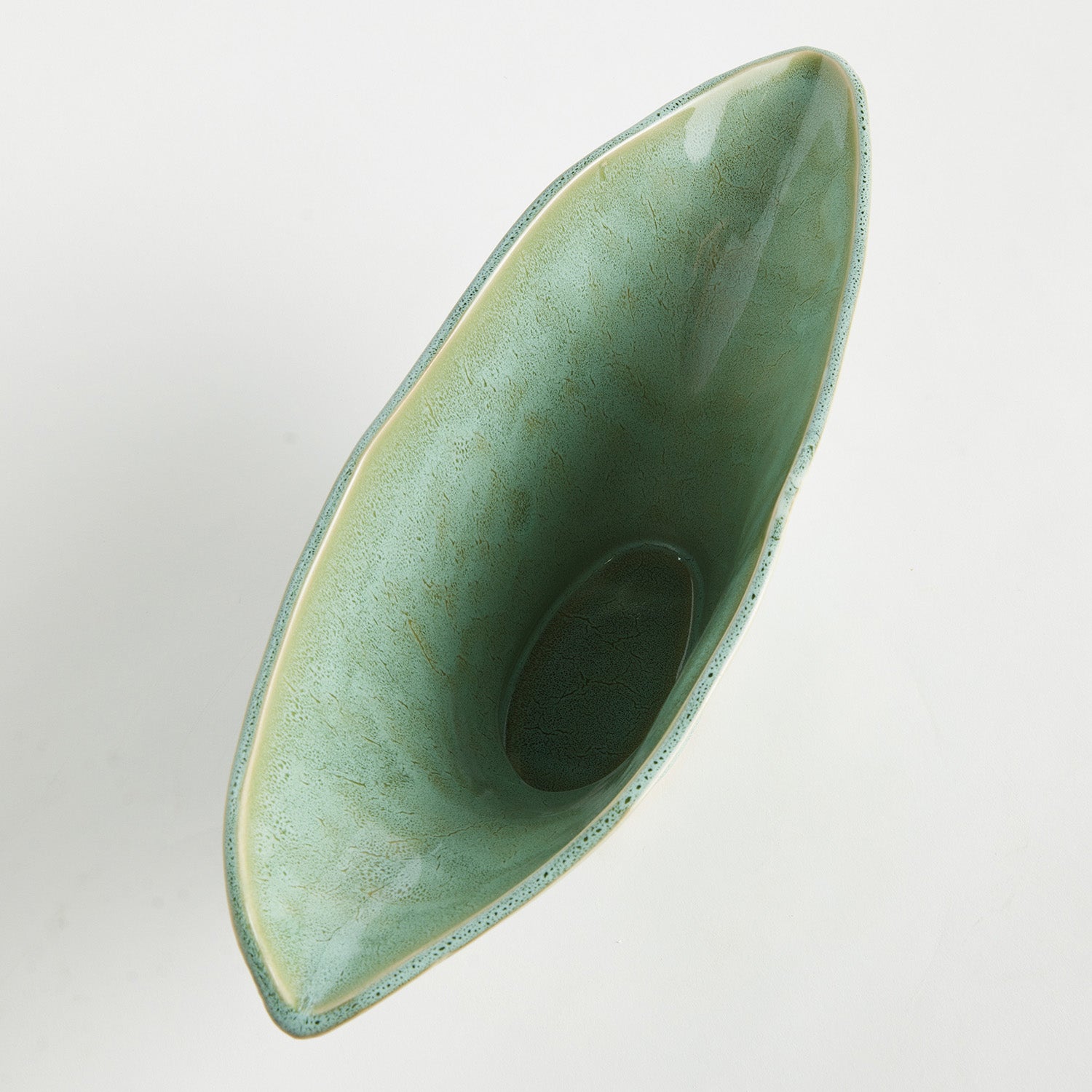 Madara Green Oval Vase