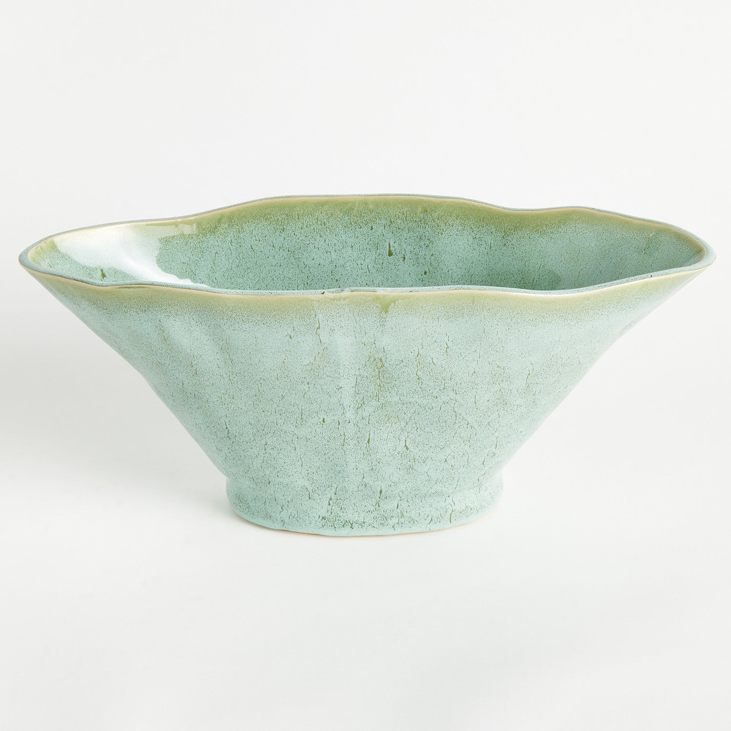 Madara Green Oval Vase