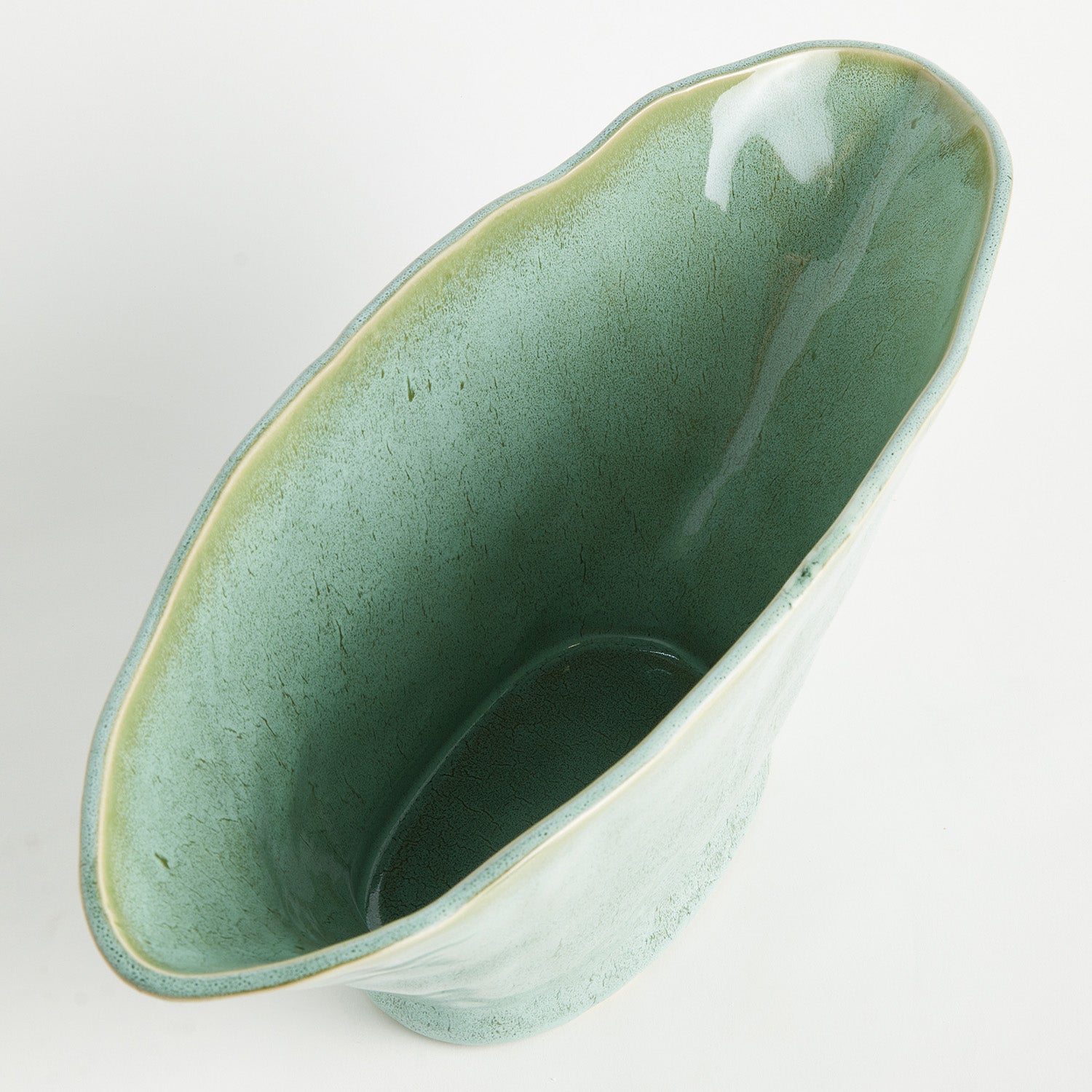 Madara Green Oval Vase