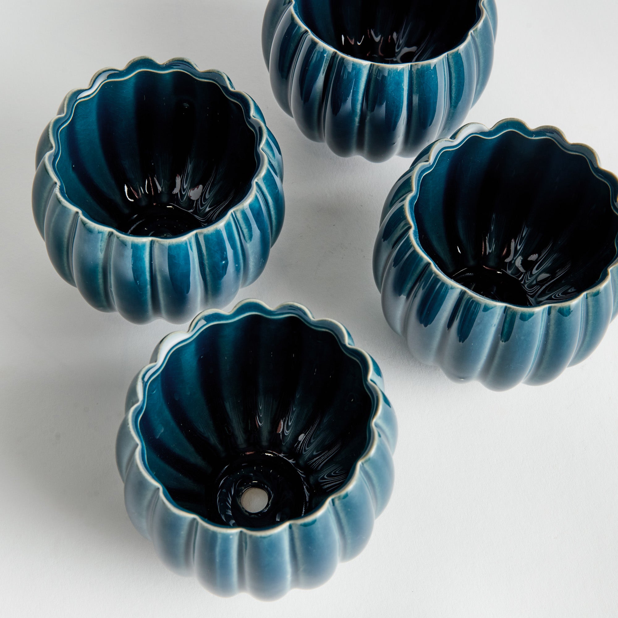 Leanna Blue Mini Pot Set of 4
