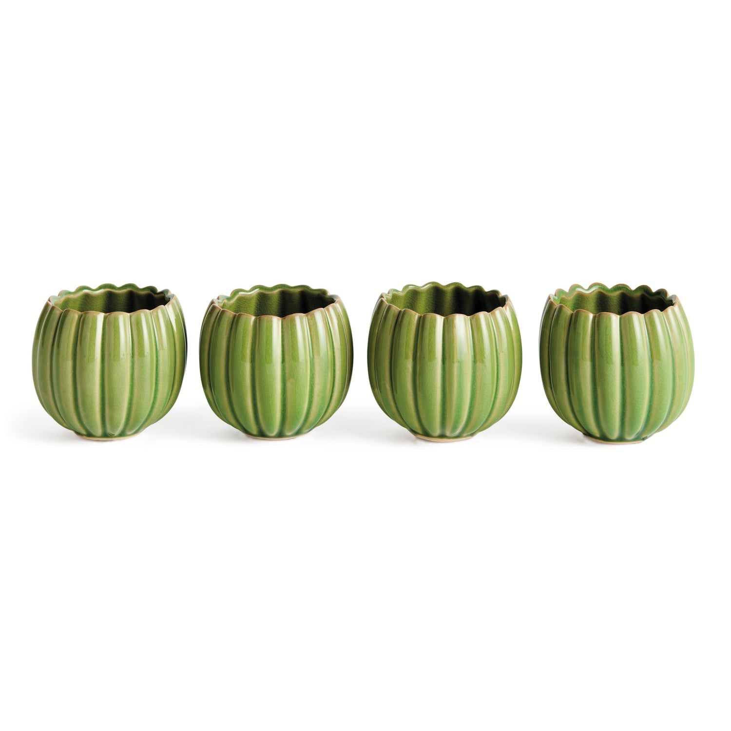Leanna Green Mini Pot Set of 4