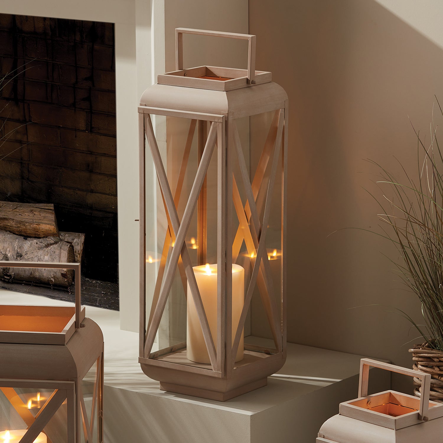 Pietra Outdoor Candle Lantern