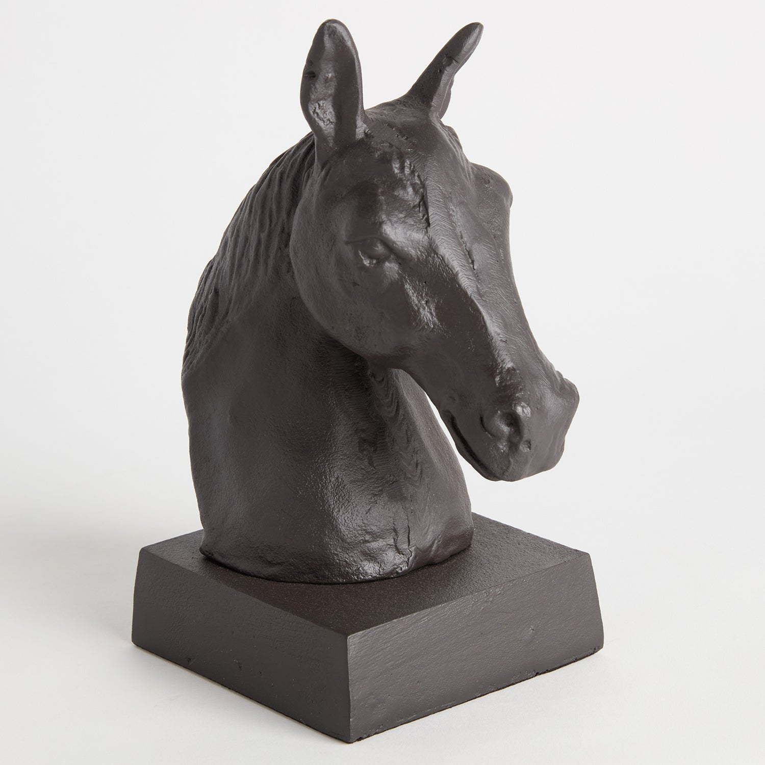 Horse Head Black Sculpture
