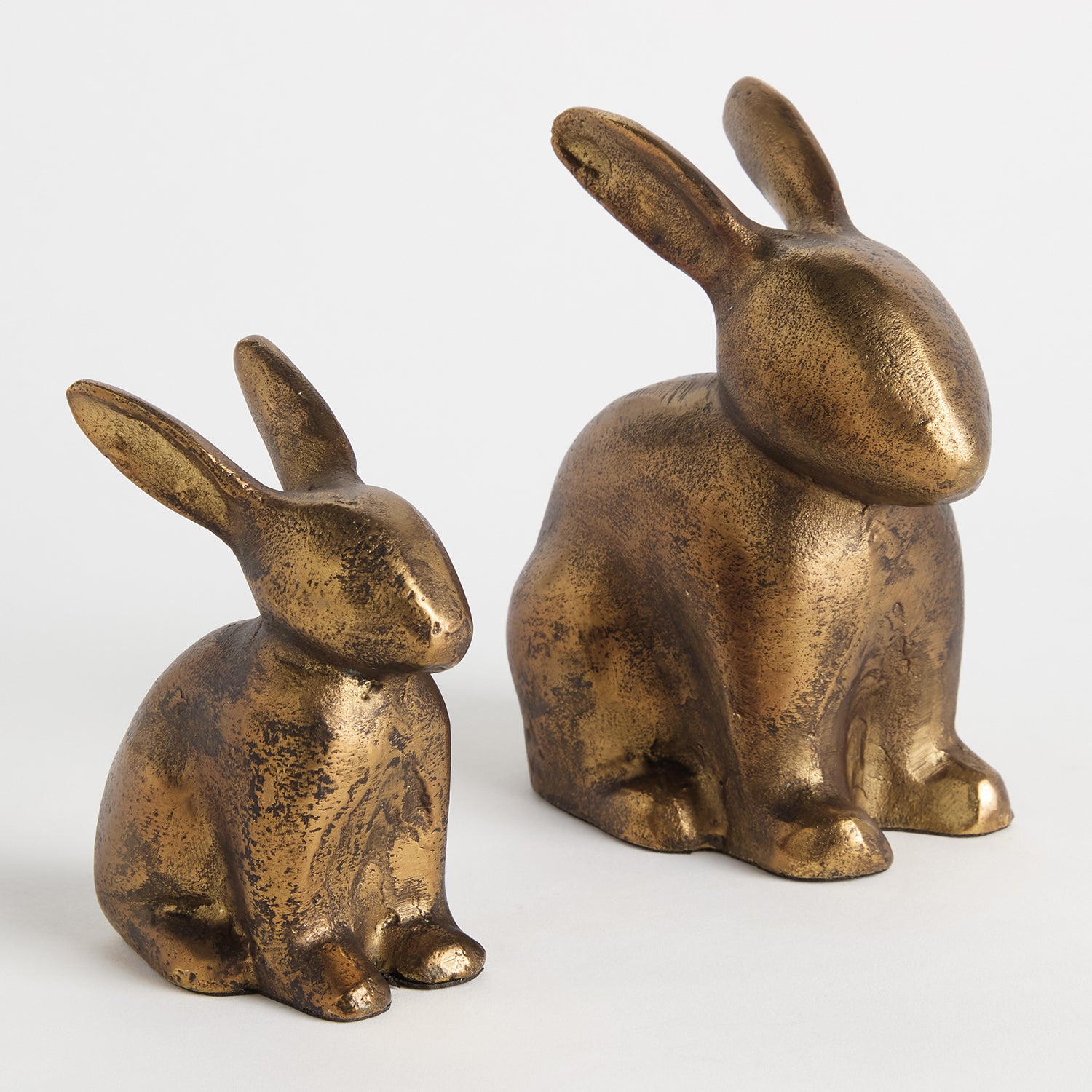 Sitting Rabbit Sculpture Set of 2