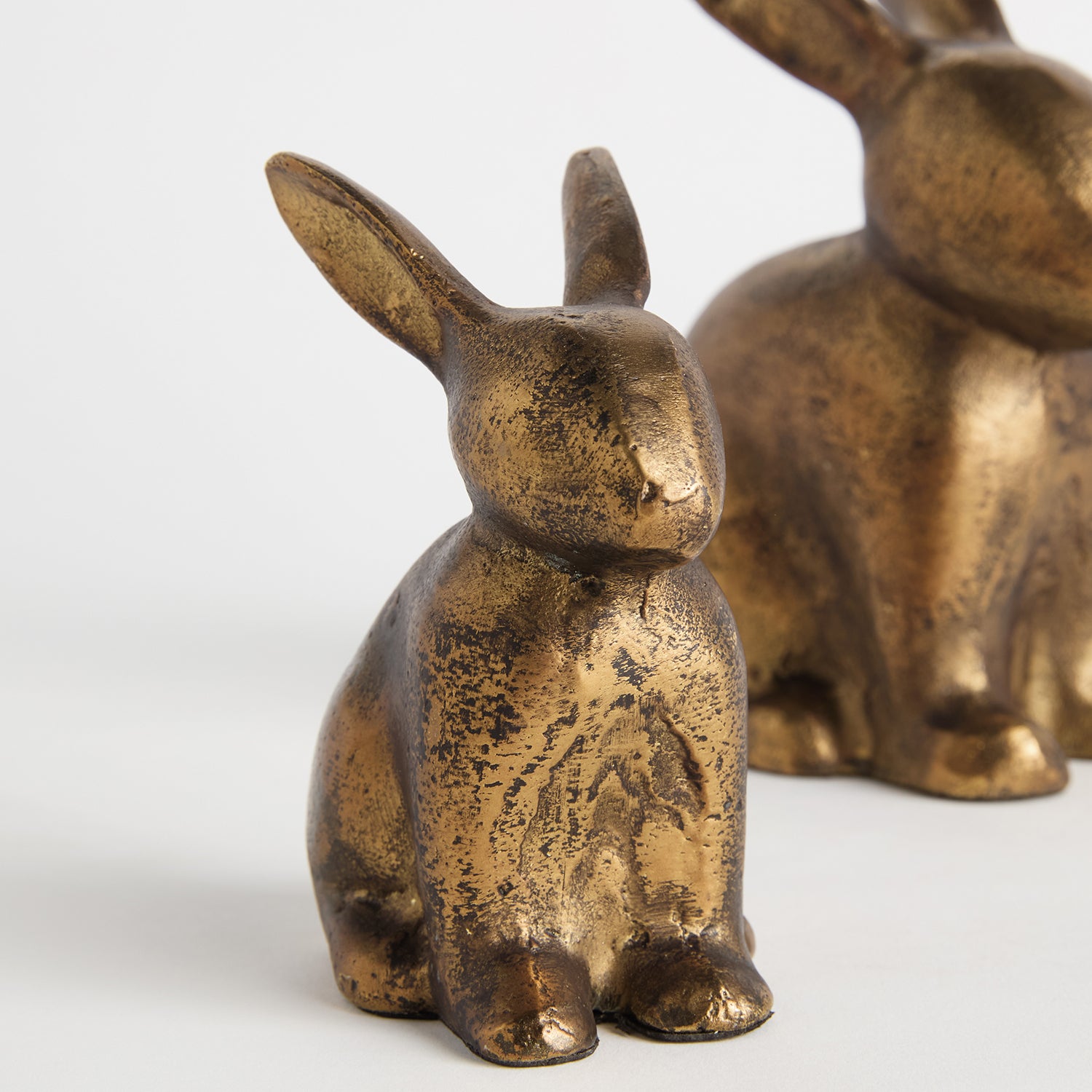 Sitting Rabbit Sculpture Set of 2