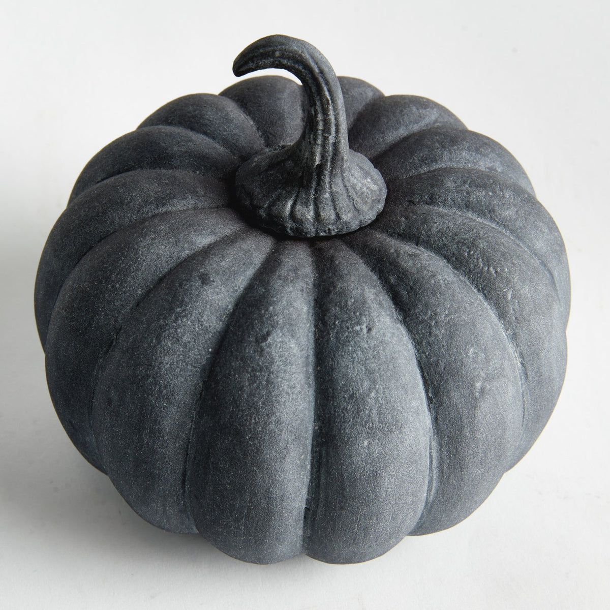 Sculpted Gray Pumpkin Set of 3