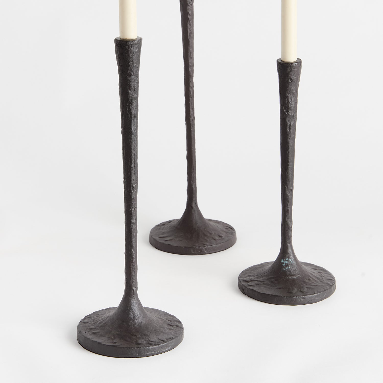Burke Black Taper Candle Holder Set of 3