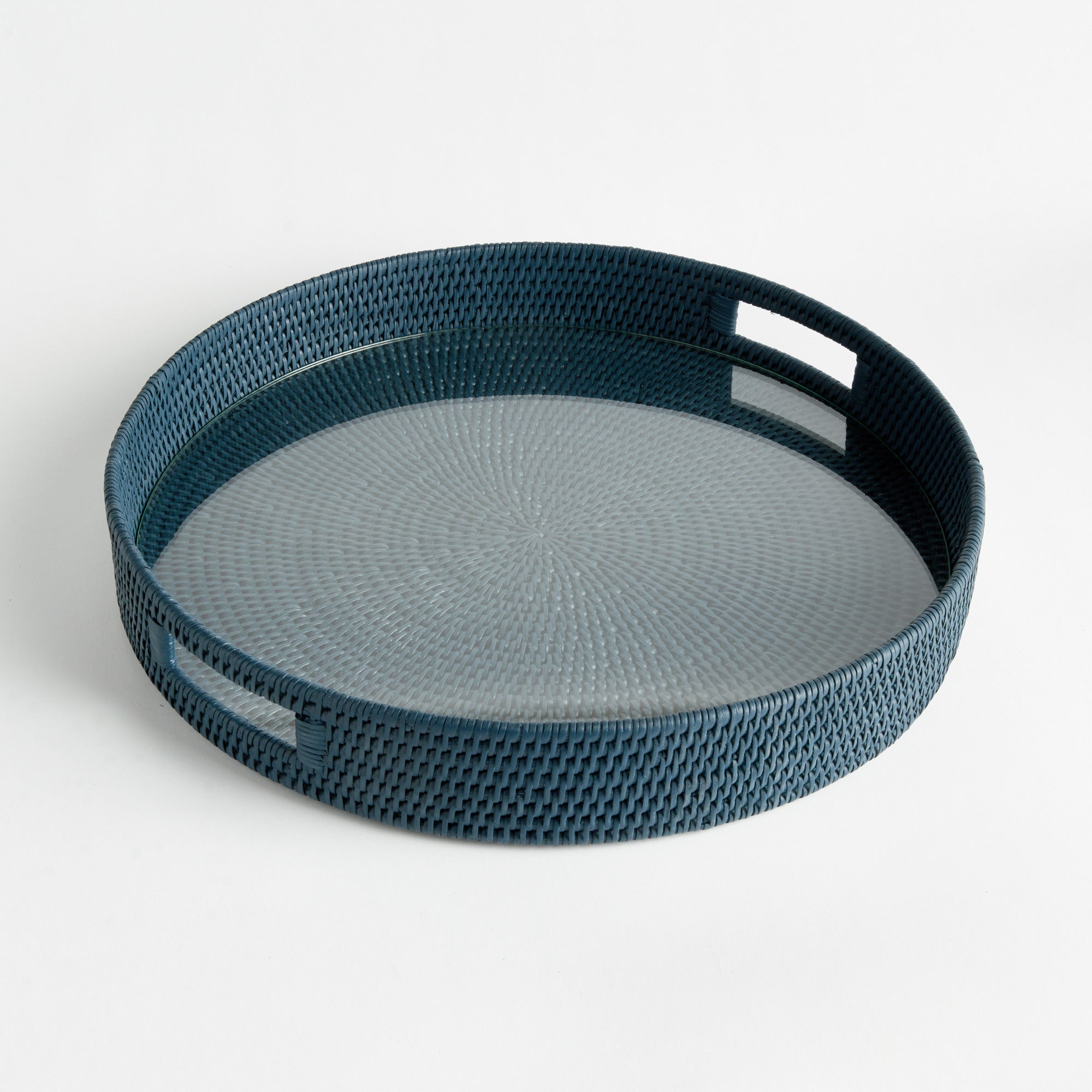 Burma Rattan Round Large Serving Tray