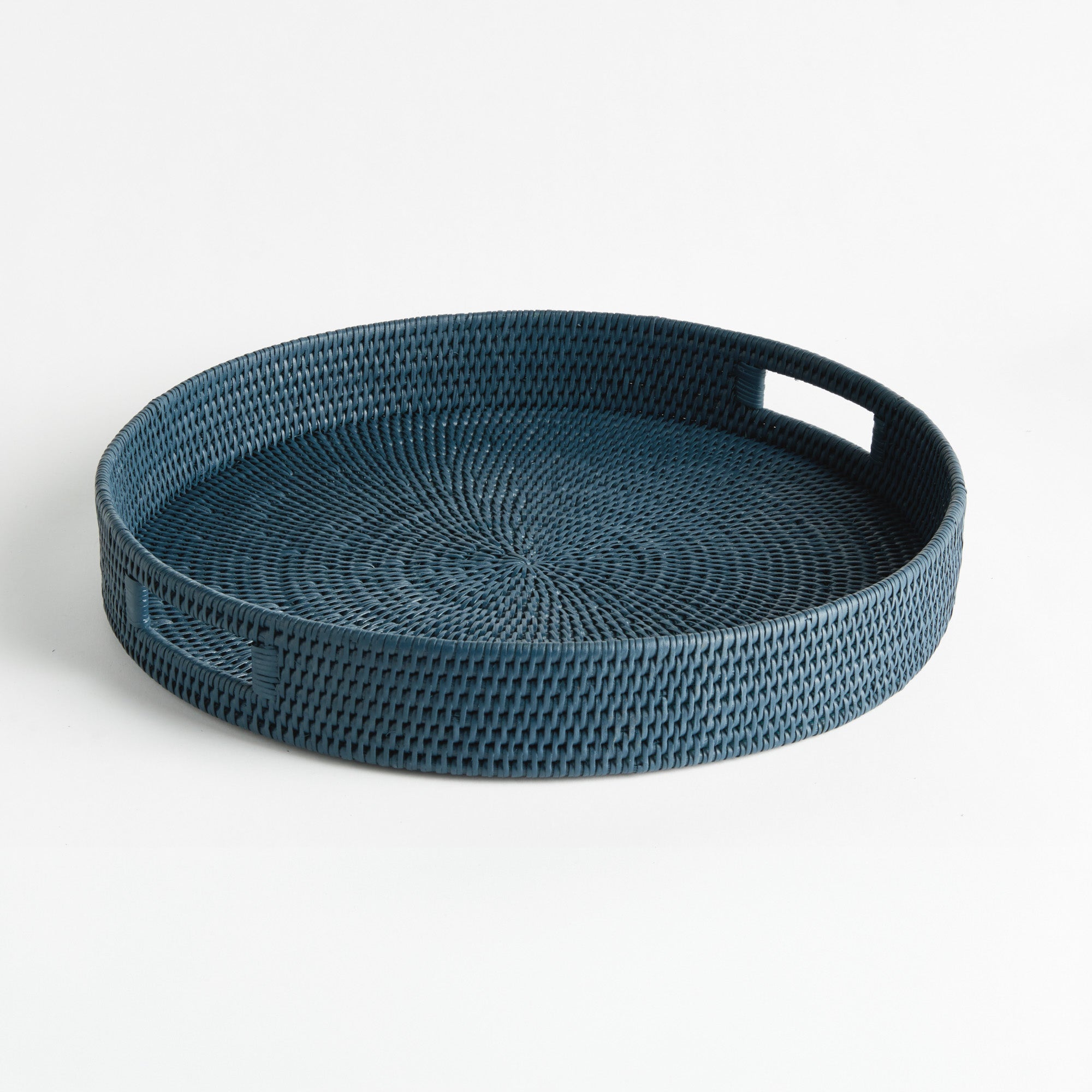 Burma Rattan Round Large Serving Tray