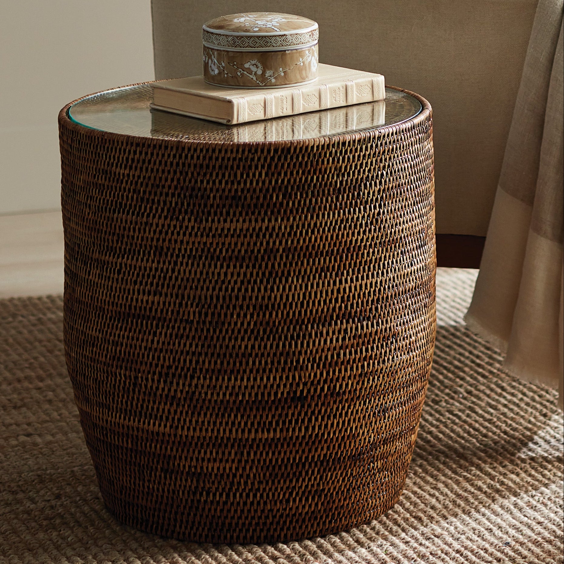 Burma Rattan Side Table