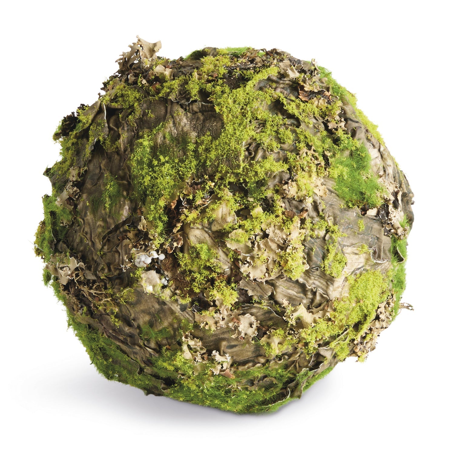 Mossy Lichen 8in Orb Set of 2