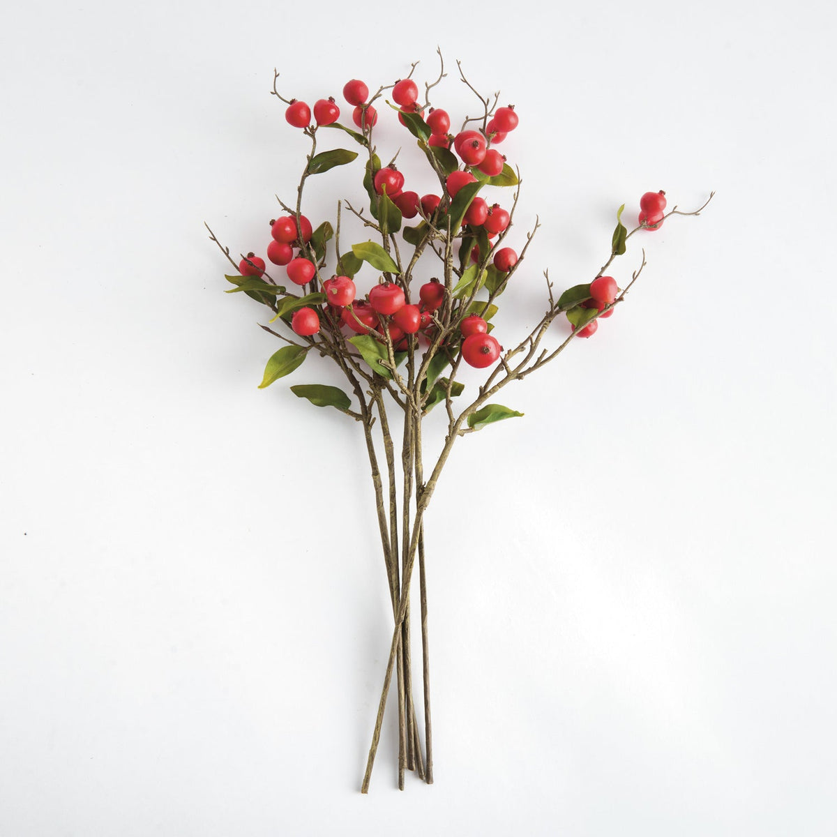 Crabapple Faux Plant Stem Set of 6