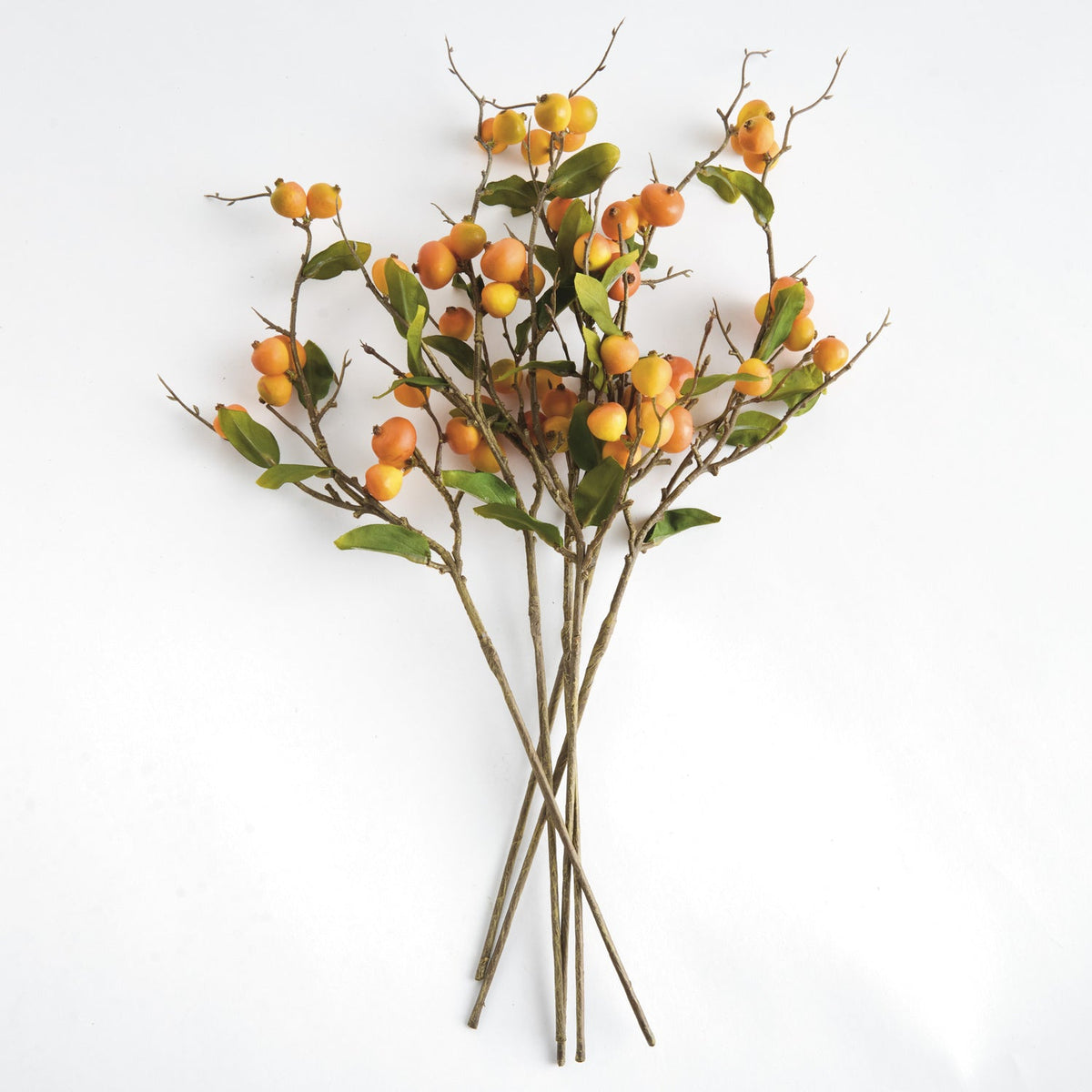Crabapple Faux Plant Stem Set of 6 2