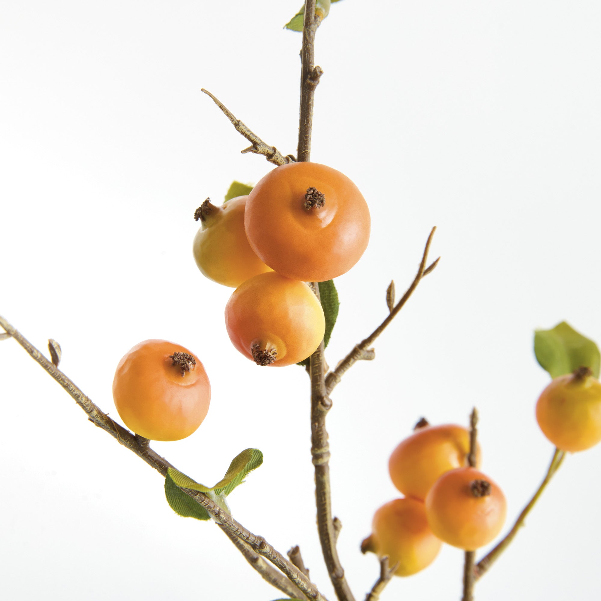 Crabapple Faux Plant Stem Set of 6 2