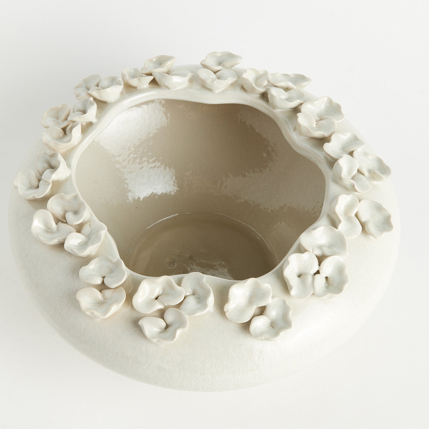 Petite Fleur White Decorative Bowl