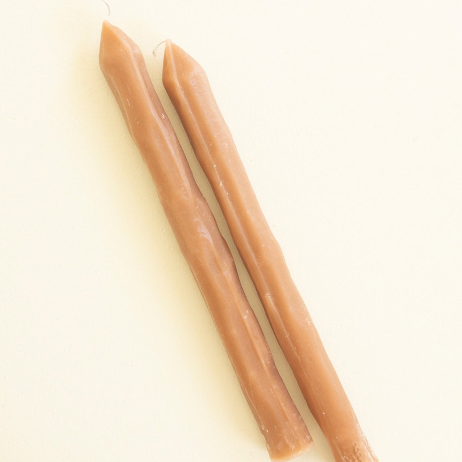 Rustic Diamond Rust Taper Candle Set of 2