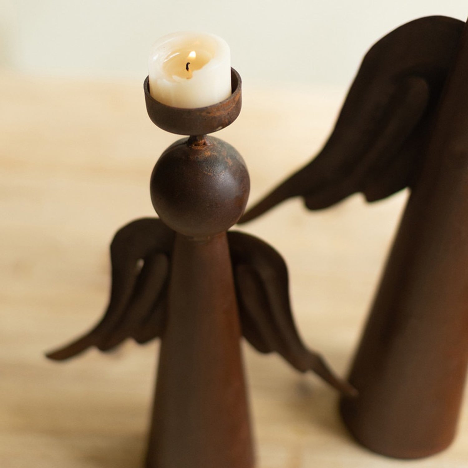 Rustic Iron Angel Set of 3