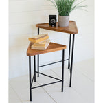Triangle Side Tables Set of 2