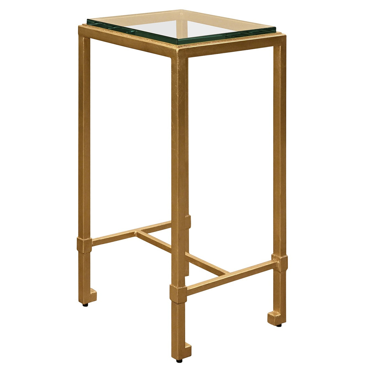 Worlds Away Naomi Occasional Table in Gold Leaf, primary product view