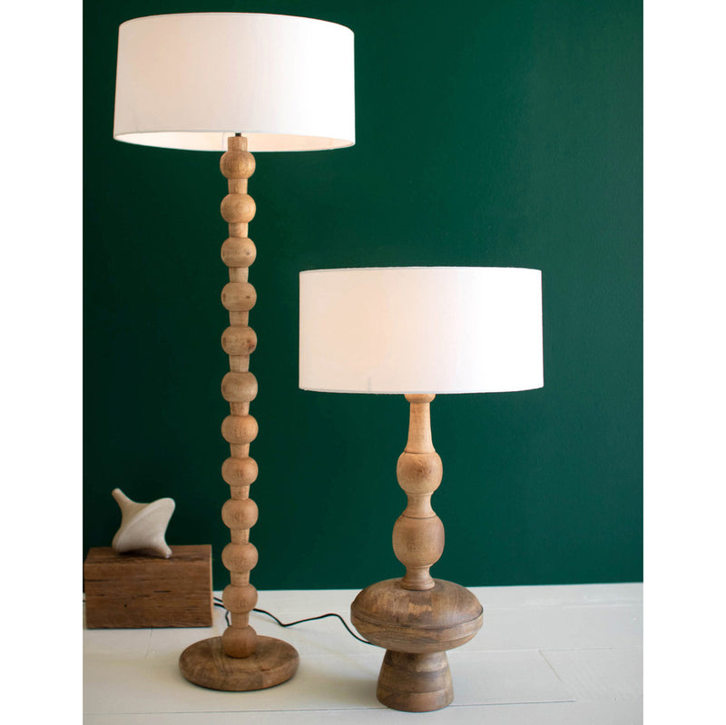 Carved Table Lamp