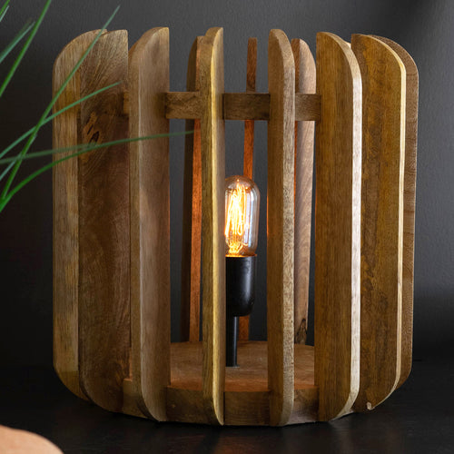 Wooden Slats Table Lamp