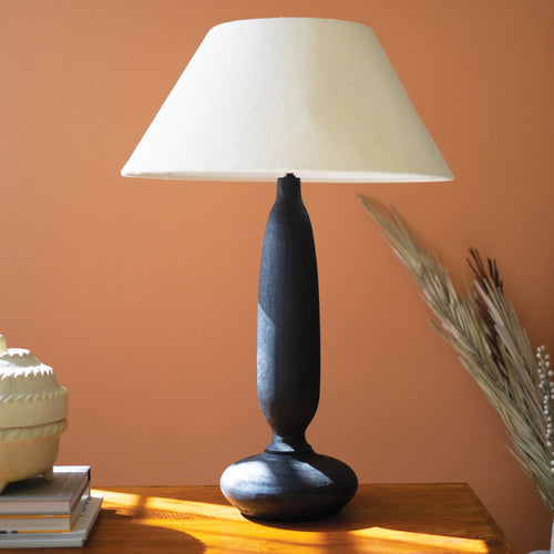 Black Mango Wood Table Lamp