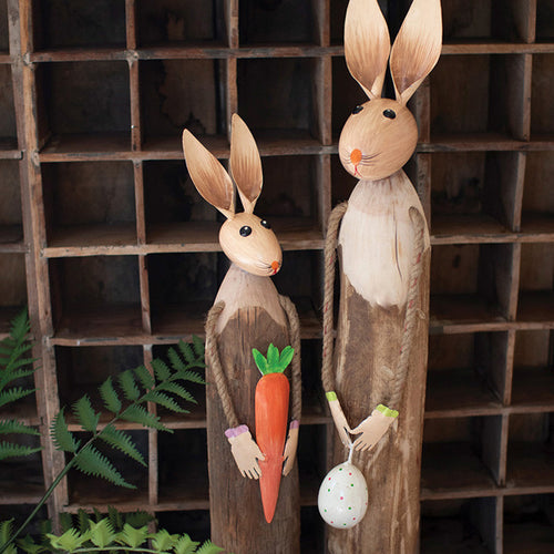 Easter Rabbit Tabletop Accent Set of 2
