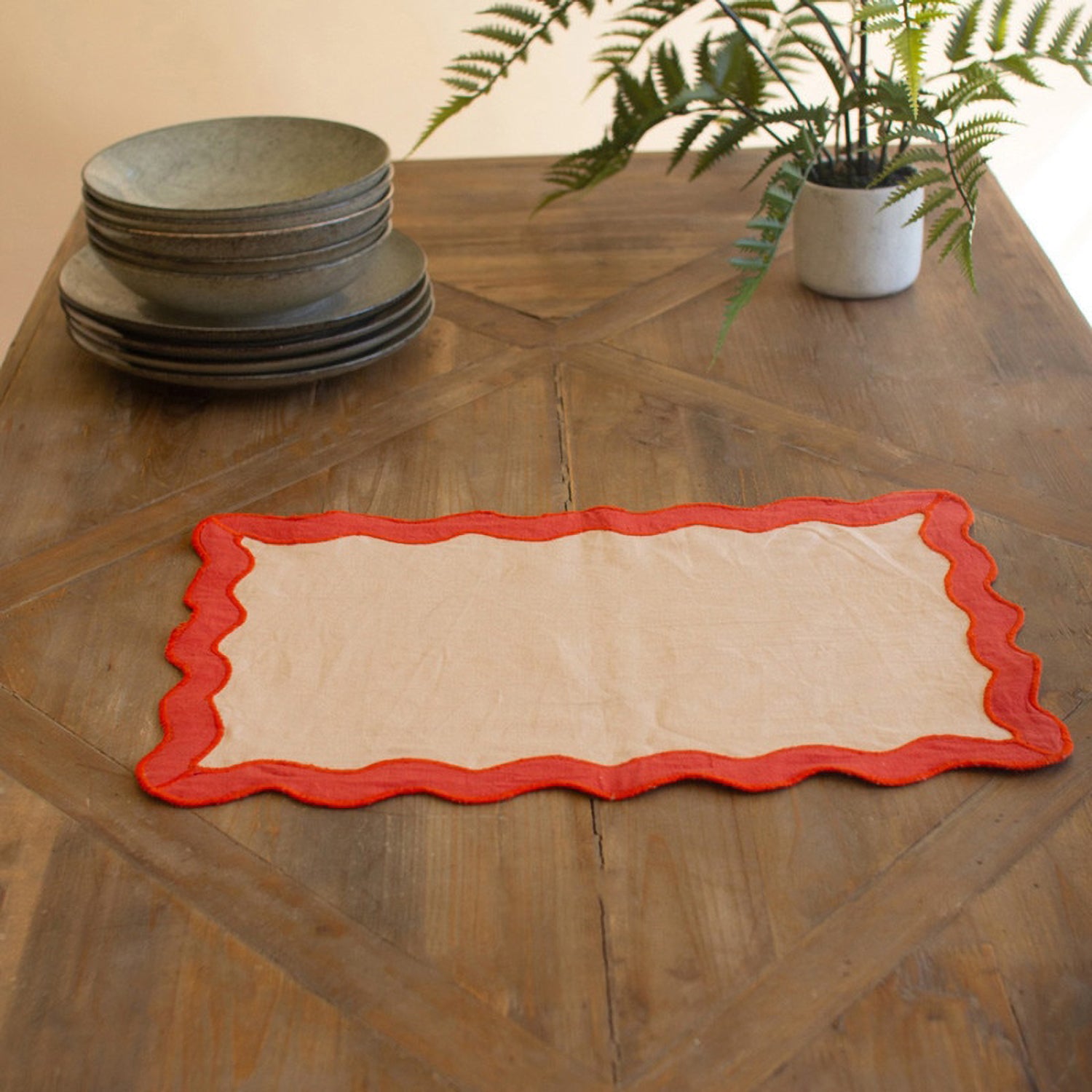 Ruffle Edge Placemat Set of 6