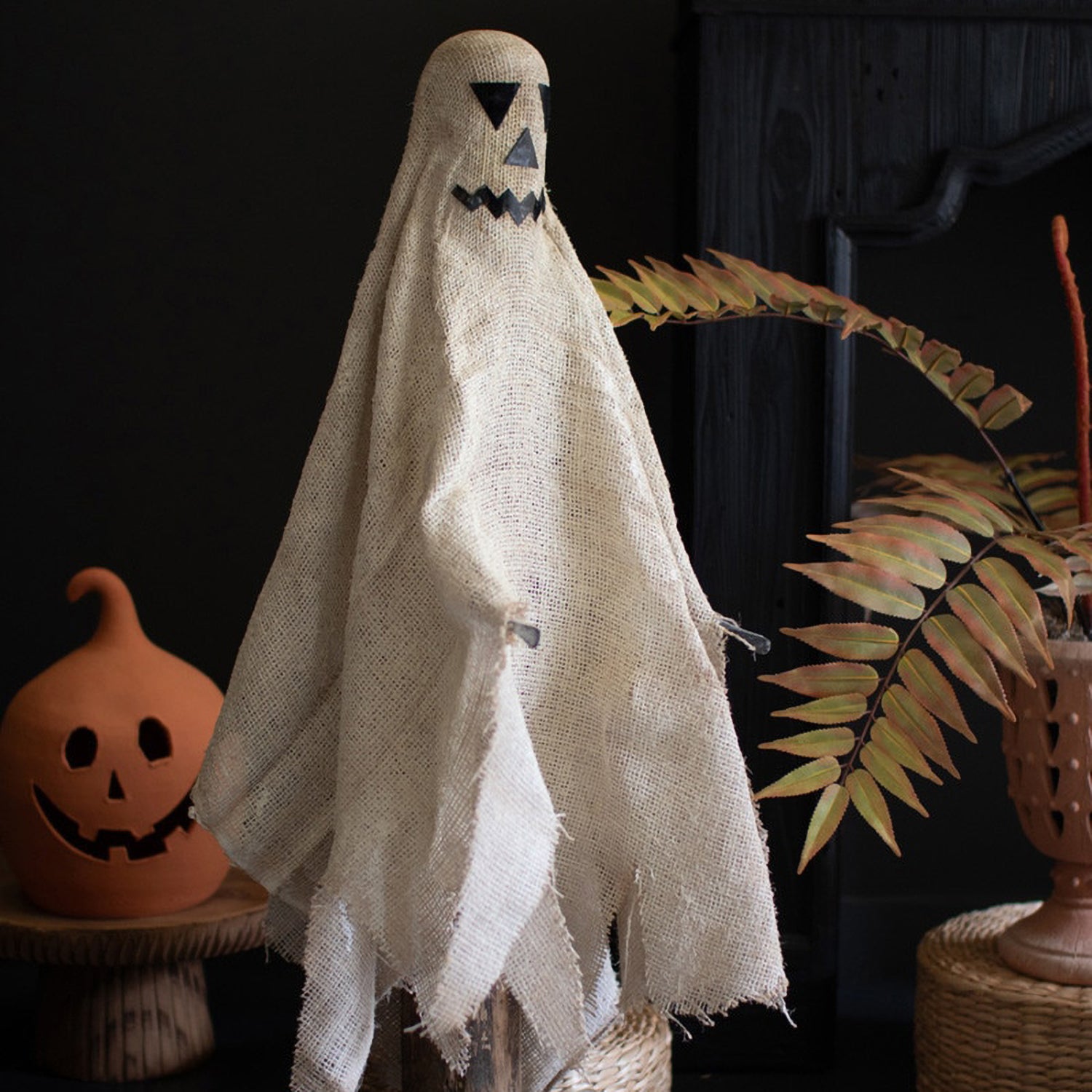 Ghost Burlap Sculpture