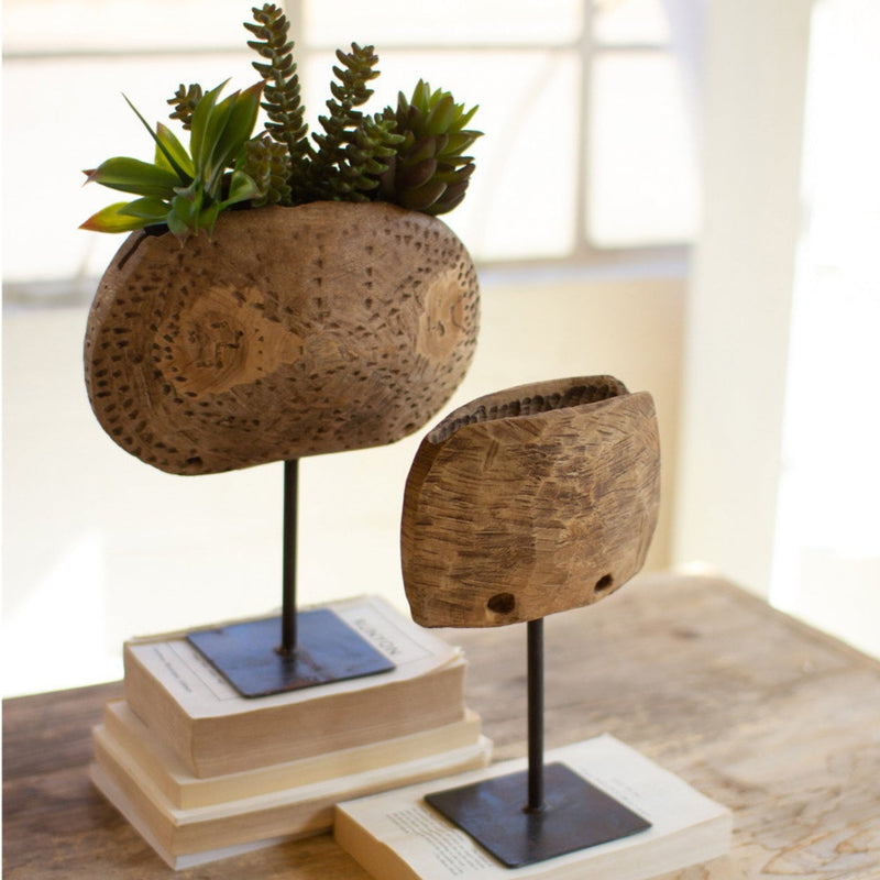 Cowbell Planter Set of 2