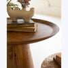 Mango Wood Round Accent Table
