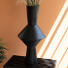 Black Geo Tall Vase