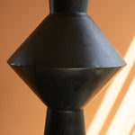 Black Geo Tall Vase