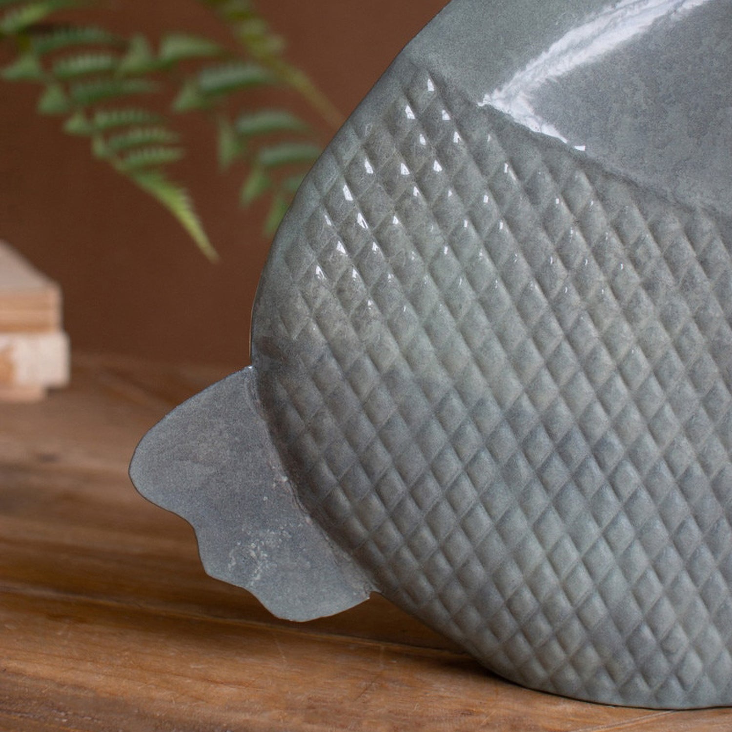 Metal Fish Vase Set of 2