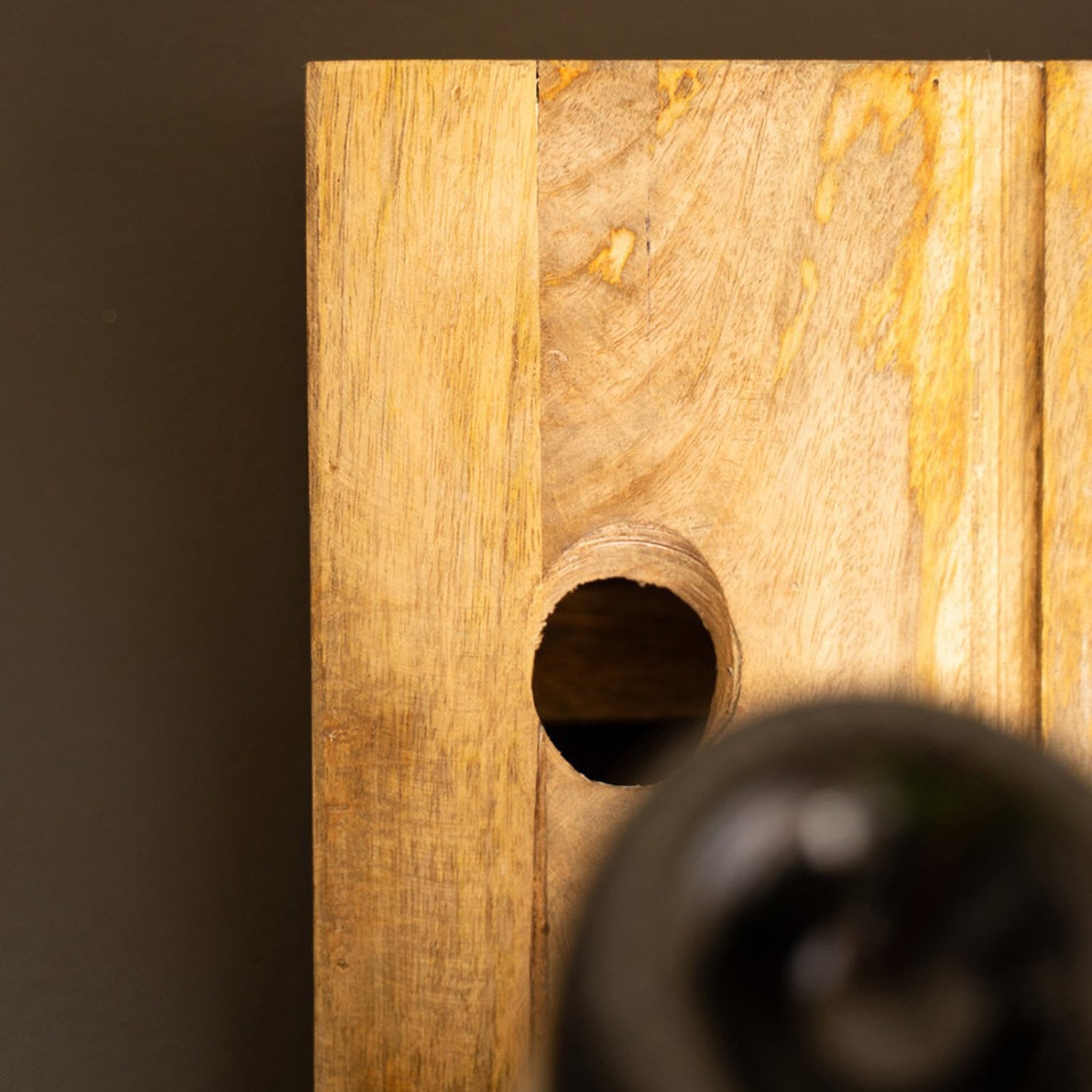 Wooden Wall Wine Rack