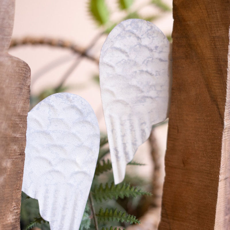 Recycled Angel Sculpture Set of 2